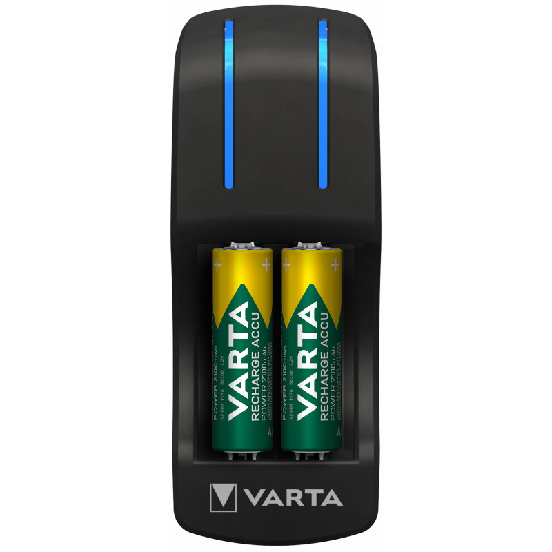 Varta - Pocket Chargeur + 4 piles rechargeables AA 1600 mAh
