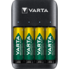 Varta - Chargeur Value Quattro pour 1 à 4 batteries AA ou AAA - inclus 4 Accus 2100 mAh pré-chargés 
