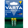 Varta - Pile rechargeable AAA 800 mAh Phone Accus blister de 2