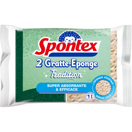 Spontex - 2 Gratte-Eponge Tradition
