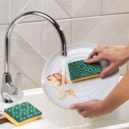 Spontex - 4 Gratte-Eponge Mosaik