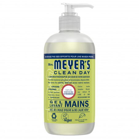 MRS MEYER'S - Pack de 3 CLEAN DAY SAVON MAINS PARFUM VERVEINE CITRONNEE 370 ML