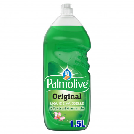 Pack de 8 Liquides Vaisselle Palmolive Original à l'amande douce - 1,5L Pack de 8 Liquides Vaisselle Palmolive Original à l'amande douce - 1,5L