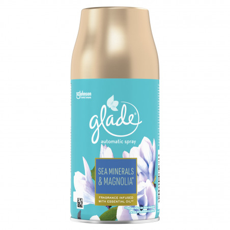GLADE - PACK DE 6 ELEGANCE AUTOMATIC SPRAY RECHARGE SEA MINERALS & MAGNOLIA AERO 269 ML