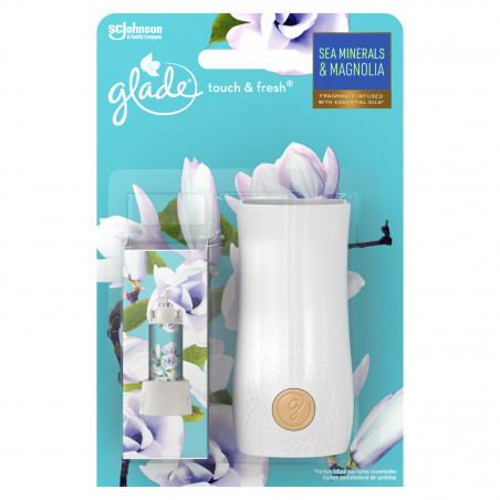 GLADE - PACK DE 6 ELEGANCE TOUCH & FRESH DIFFUSEUR SEA MINERALS & MAGNOLIA 1DIFF+1RECH 10 ML