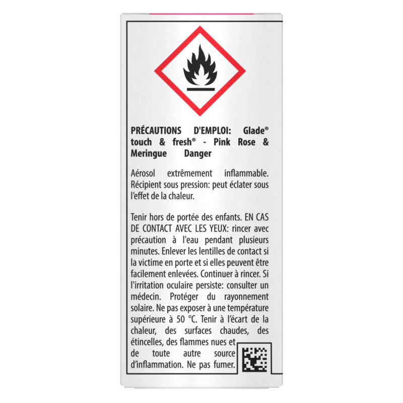 GLADE - PACK DE 4 ELEGANCE TOUCH & FRESH RECHARGE PINK ROSE & MERINGUE 10 ML