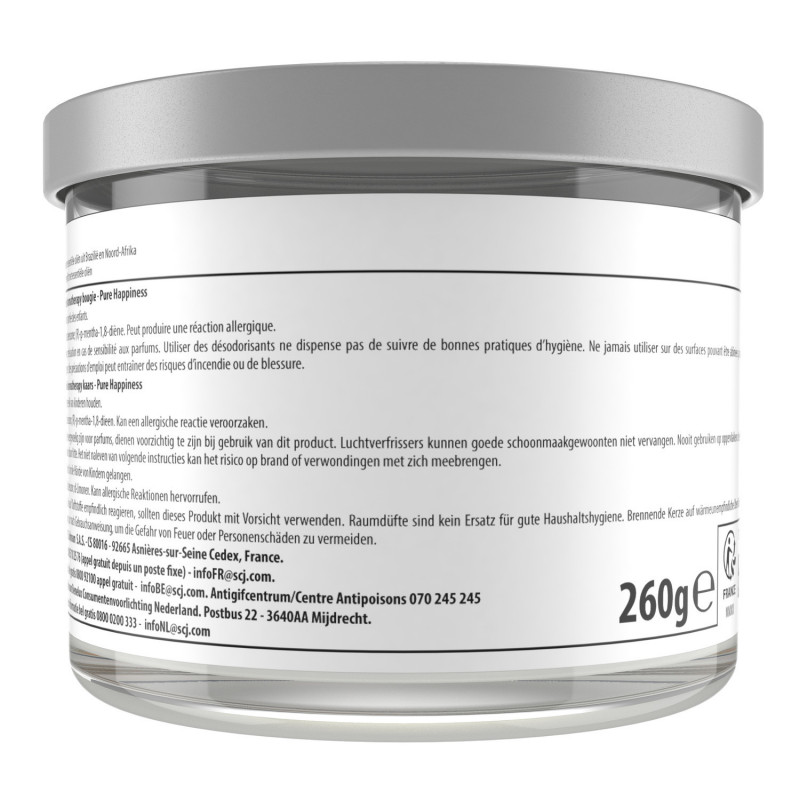 GLADE® - PACK DE 4 AROMATHÉRAPIE - BOUGIE - PURE HAPPINESS ORANGE & NÉROLI