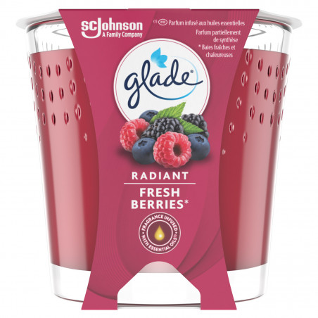 Glade® Bougie Design Radiant Fresh Berries