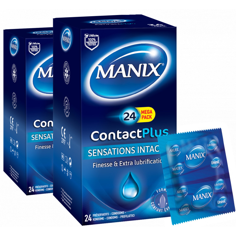 Lot de 2 - Manix Contact Plus 24