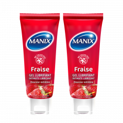 Lot de 2 - Manix Fraise Gel Tube 80 Ml