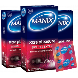 Lot de 3 - Manix Xtra Pleasure 12 2