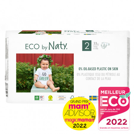 33 Couches écologiques - T2, 3-6kg