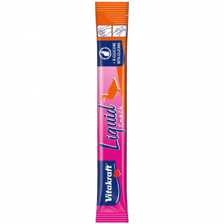 Vitakraft Liquid Snack - Friandise pour Chat au Canard - Lot de 11 boîtes de 6 sachets de 15g