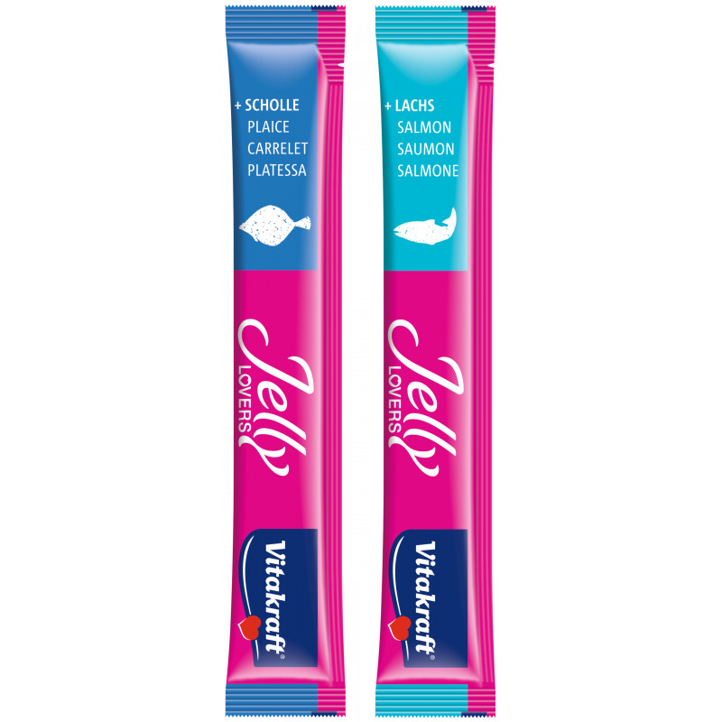 Vitakraft Jelly Lovers Snack pour Chat en Gelée au Poisson