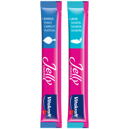 Vitakraft Jelly Lovers Snack pour Chat en Gelée au Poisson