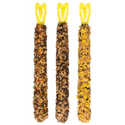 Vitakraft Kräcker Trio-Mix - Boîte de 3 friandises pour Canaris - Miel Sésame /Abricot Figue/Œuf Gra