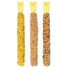 Vitakraft Kräcker Trio-Mix - Boîte de 3 friandises pour Perruches - Miel Sésame/Abricot Figue/Œuf Gr