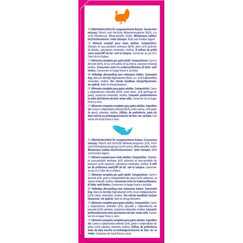 Vitakraft Poésie Multipack Délice - Assortiment de pochons Viande et Poisson en gelée - Lot de 42 sachets de 85 g