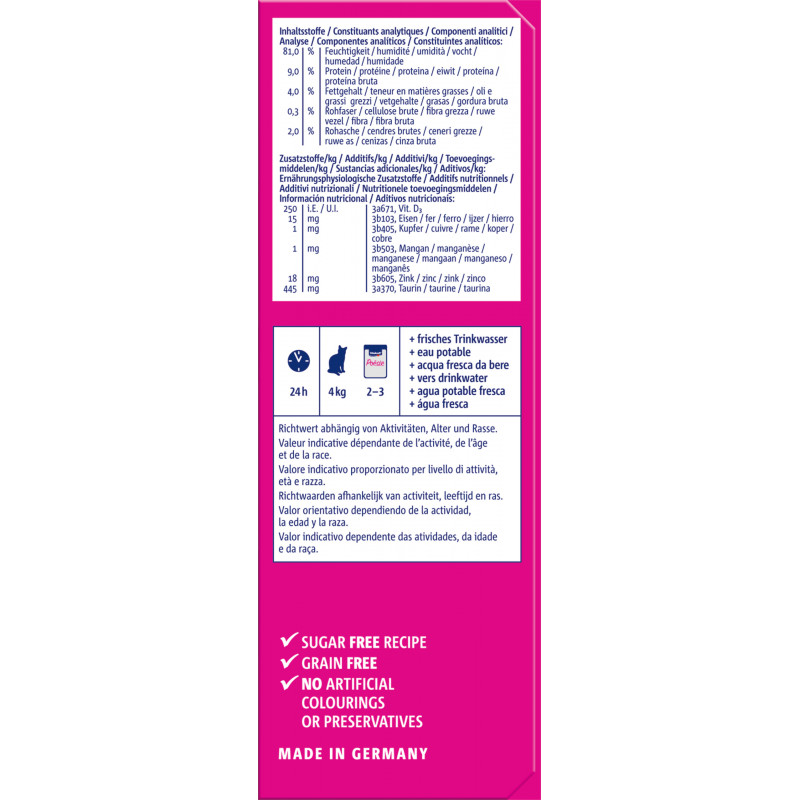 Vitakraft Poésie Multipack Délice - Assortiment de pochons Viande et Poisson en gelée - Lot de 42 sachets de 85 g