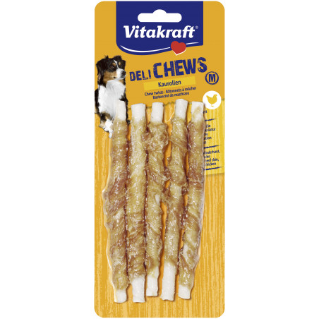 Vitakraft - Bâtonnets à mâcher avec Poulet - Lot de 3 Sachets de 5 friandises pour Chien