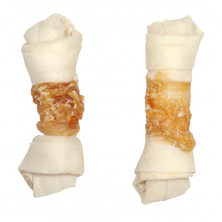 Vitakraft Os à mâcher noué avec Poulet - Friandise pour grand Chien - Lot de 3 Os