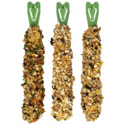Vitakraft Kräcker Trio-Mix - Boîte de 3 friandises pour Lapins