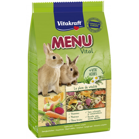 Vitakraft Menu - Alimentation complète pour Lapin 800 g