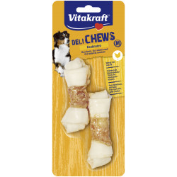 Vitakraft Os à mâcher noués et Poulet - Friandise pour Chien de taille...