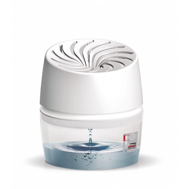 Absorbeur d'Humidité spécial Salle de Bain  (inclus 1 recharge) et 6 recharges en tabs neutres pour l'absorbeur d'humidité.