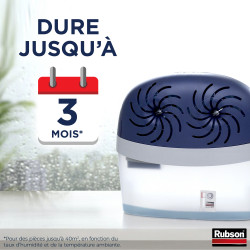 Absorbeur d'humidité pour pièces de 40 m² (+ 2 recharges neutres)  et 4 recharges en tabs neutres pour absorbeur d'humidité.