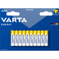 Varta - Pack de 2 - Blister de 10 Piles Alcalines ENERGY AAA