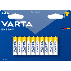 Varta - Pack de 2 - Blister de 10 Piles Alcalines ENERGY AAA 2