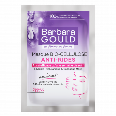 Pack de 2 - Barbara Gould - Masque anti-rides bio cellulose