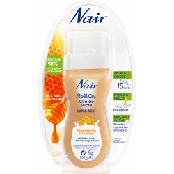 Pack de 2 - Nair - Roll-On cire au sucre "lait & miel"
