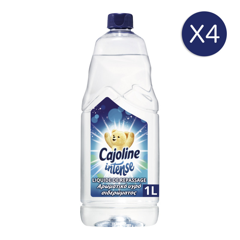 Pack de 4 - Cajoline Intense Eau De Repassage Parfumée Fraîcheur Printanière Bouteille 750ml