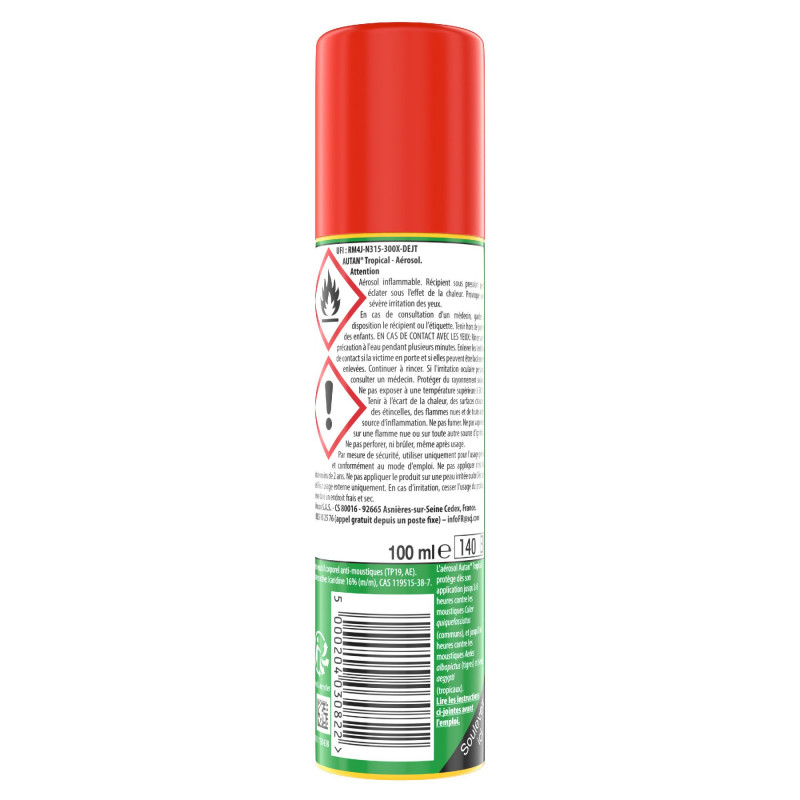 Pack de 3 - Autan Tropical Spray Aerosol 100 Ml