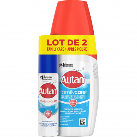 Autan Lot De 2 Family Care + Apres  Piqure