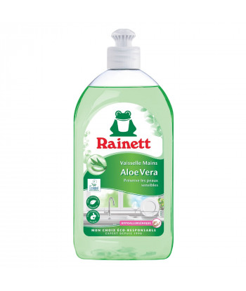 Pack de 3 - Rainett Liquide Vaisselle Ecologique Aloe Vera 500ml