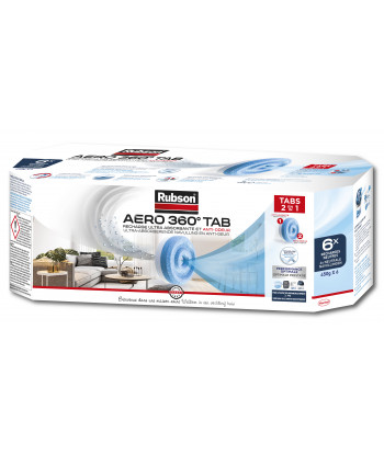 Pack de 2 lots de 6 Rubson - Absorbeur Aero 360 Recharge Neutre