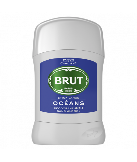 Pack de 6 - Brut Déodorant Homme Stick Oceans 50ml