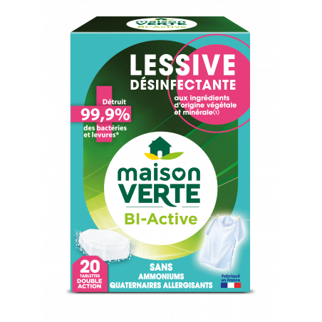 Maison Verte - lessive désinfectante tablettes x20