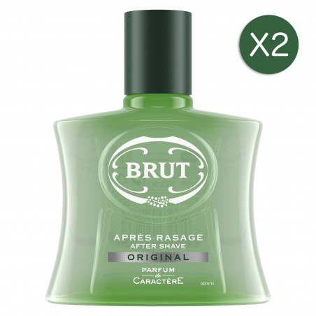 2x100ml Après-Rasage Brut Original Hydratation Longue Durée (Lot de 2x100ml )