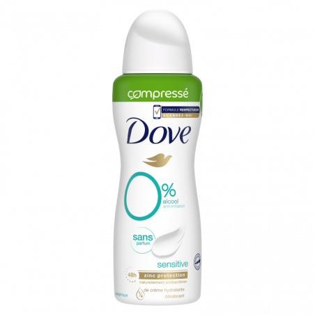 DOVE Déodorant Femme Spray  Hypoallergénique Compressé 100 ml