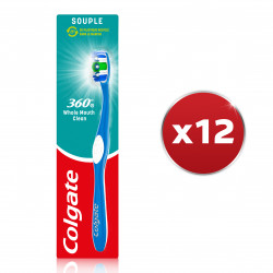 Pack de 12 - Colgate - Brosse à dents 360° Souple