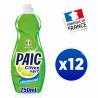 Pack de 12 - Paic Liquides Vaisselles Citron Vert - Origine Naturelle - Super dégraissant - 750ml