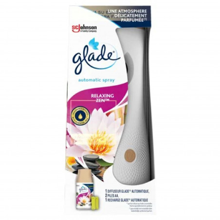 GLADE DESIGN AUTOMATIC SPRAY DIFFUSEUR RELAXING ZEN 1DIFF + 1RECH 269 ML