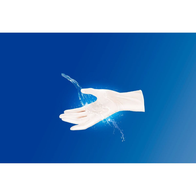 Vileda - Pack de 3 boîtes de gants jetables - Extra Long - Manchette plus longue