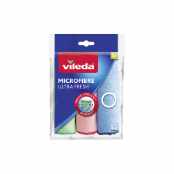 Vileda - Pack de 8 - Lavette Microfibre ultra fresh x3