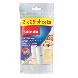 Vileda - Pack de 3 - Brosses adhésives recharge 2x29 feuilles