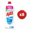 Pack de 8 - AJAX nettoyants ménagers Ajax d'origine Végérale Trad Frais 1,25l